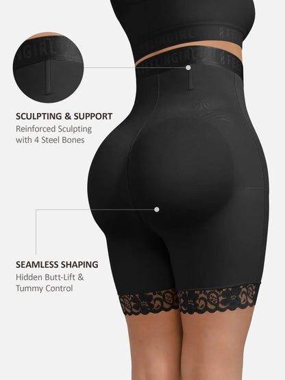 Feelingirl Steel-Boned High-Waist Shaper