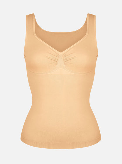 Feelingirl Bust Support Waist and Abdomen Control Shape  Wide Straps Tank Top