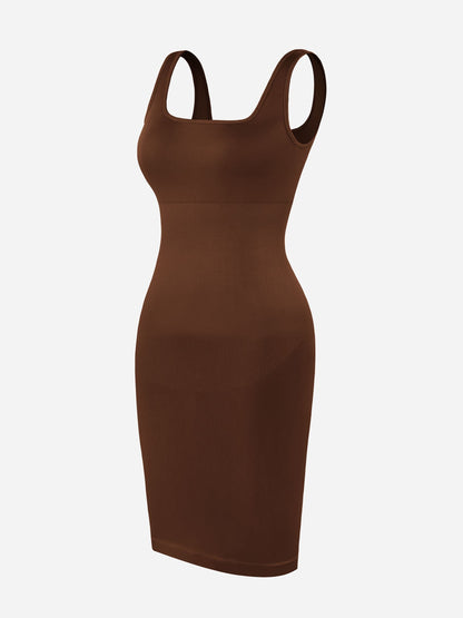 Feelingirl Seamless Square Neck Shaping Dress