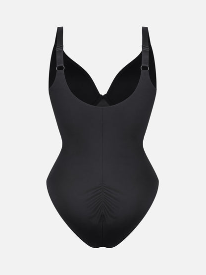 Feelingirl V Neck Tummy Control Shaping Bodysuit