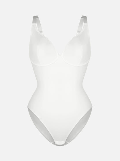 Feelingirl V Neck Tummy Control Shaping Bodysuit
