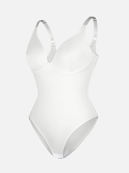 Feelingirl V Neck Tummy Control Shaping Bodysuit