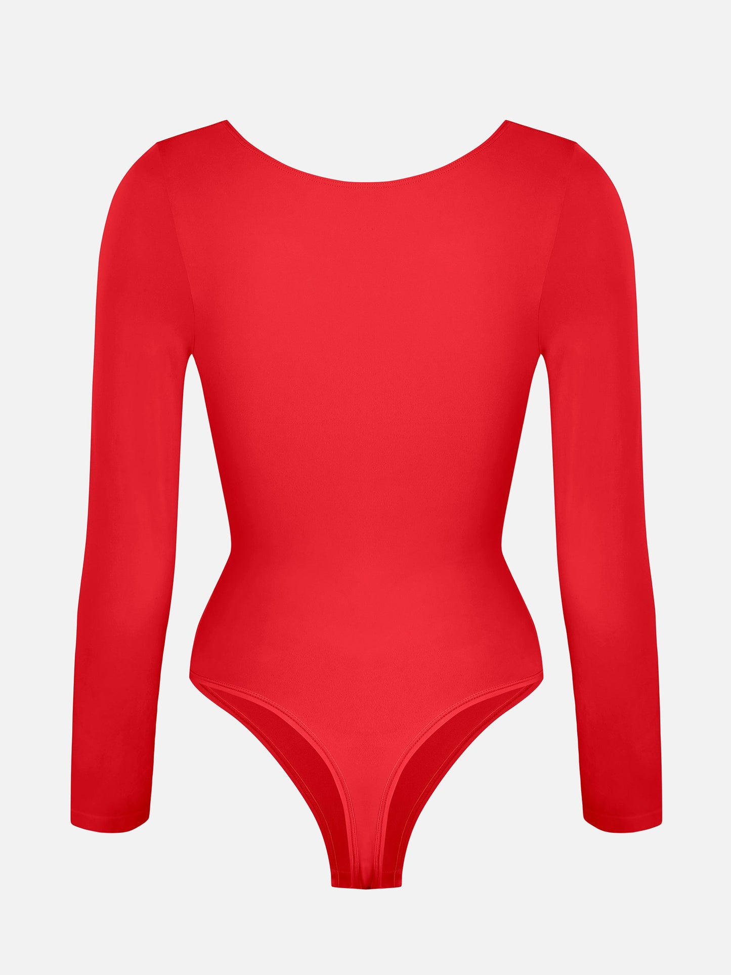 Feelingirl Seamless Long Sleeve Tummy Control Thong Bodysuit