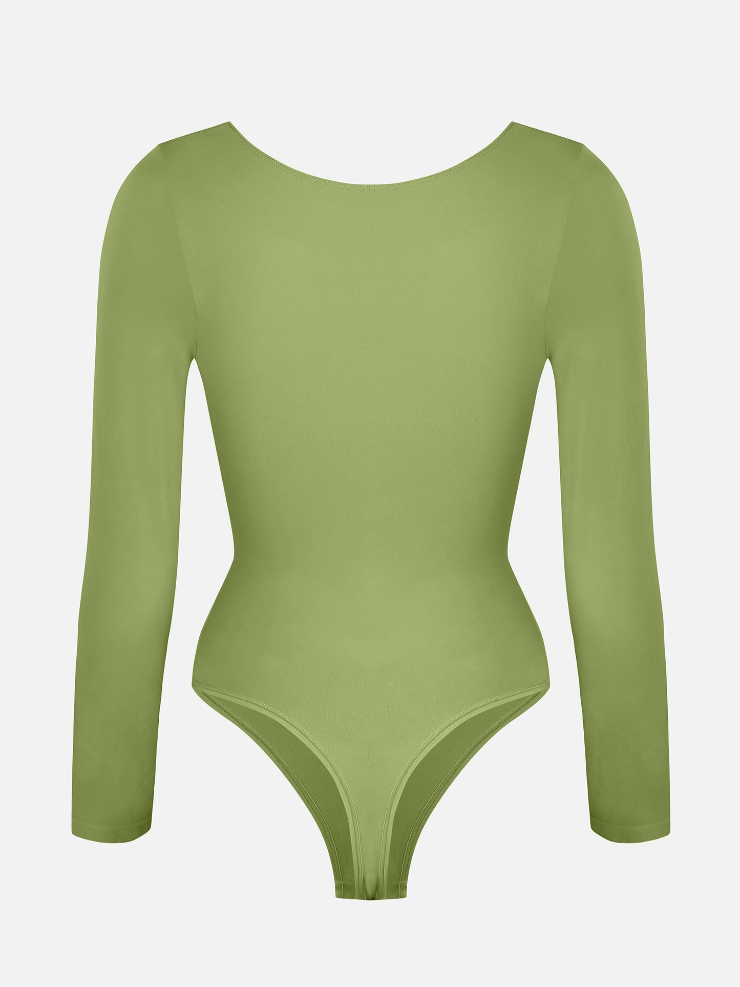 Feelingirl Seamless Long Sleeve Tummy Control Thong Bodysuit