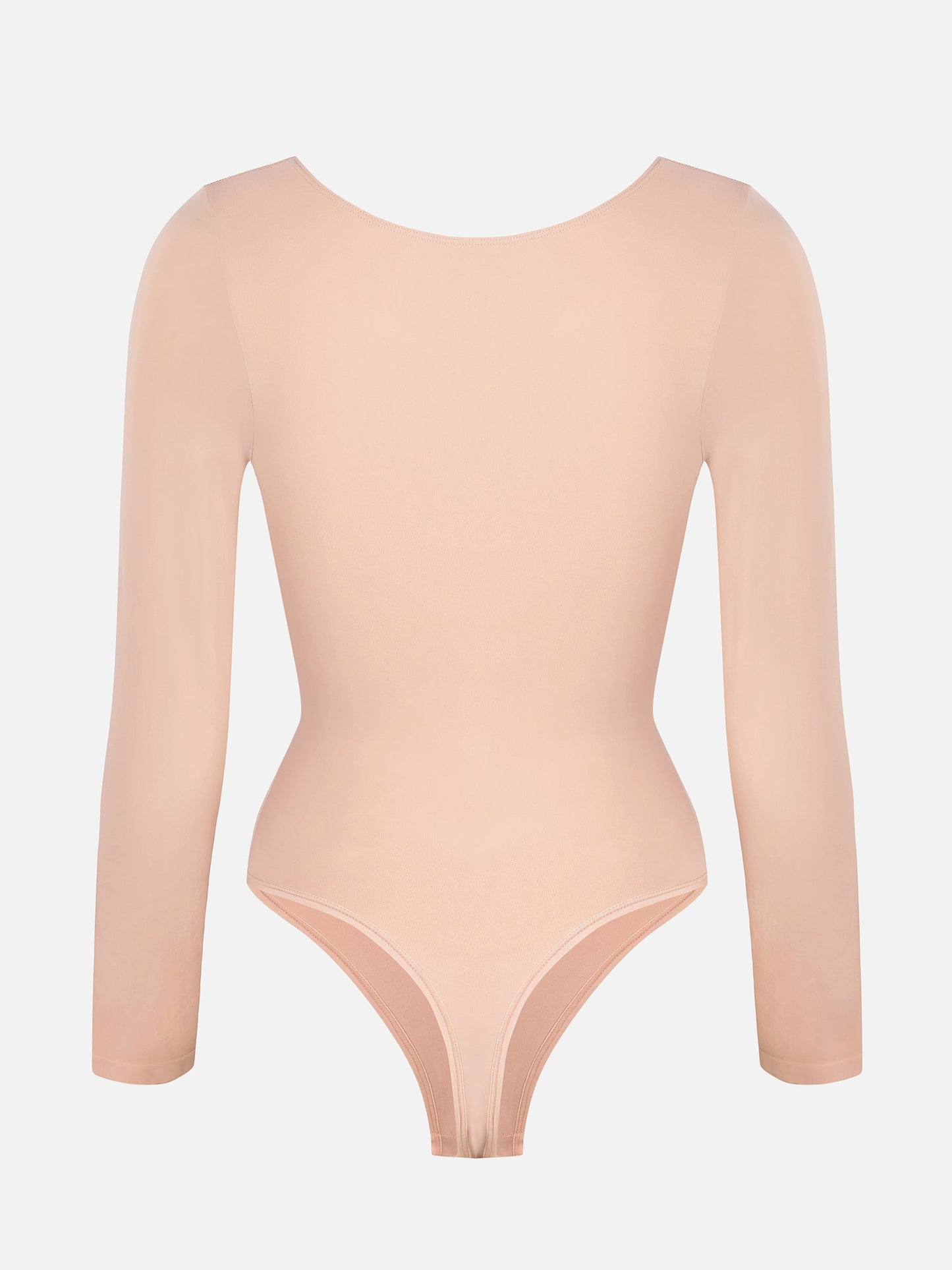 Feelingirl Seamless Long Sleeve Tummy Control Thong Bodysuit