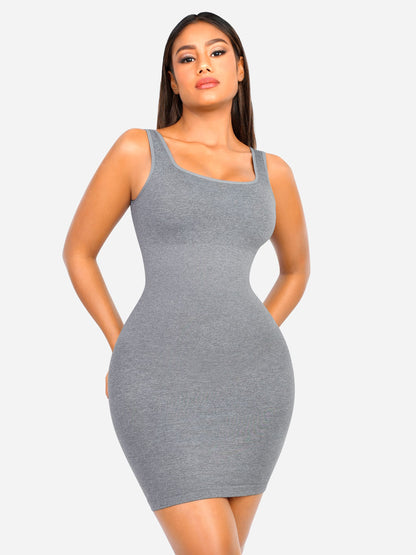 Feelingirl Seamless Square Neck Shaping Dress