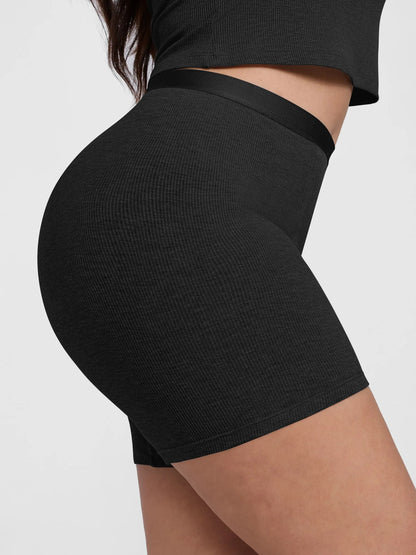Feelingirl Comfortable Stretchy Mid-Waist Boxer Shorts