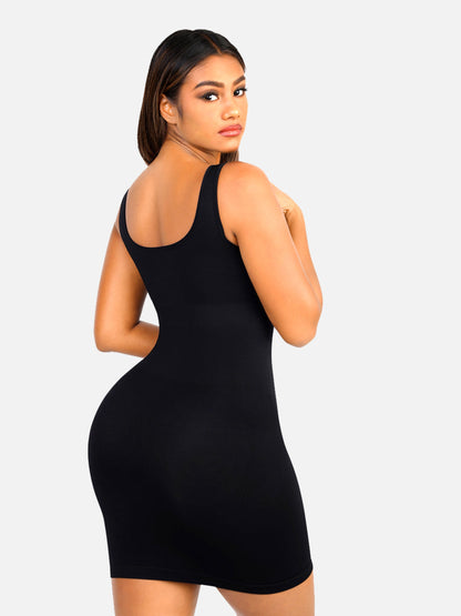 Feelingirl Seamless Square Neck Shaping Dress