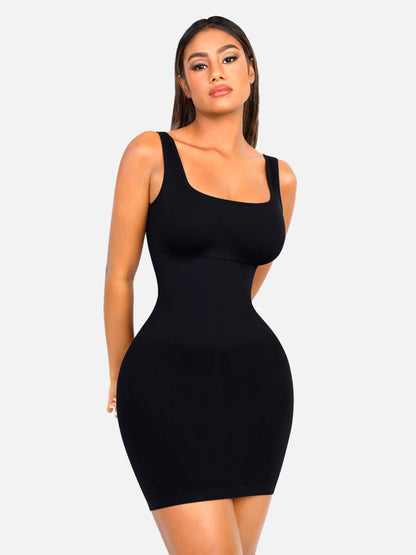 Feelingirl Seamless Square Neck Shaping Dress