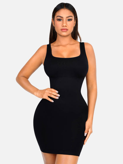 Feelingirl Seamless Square Neck Shaping Dress