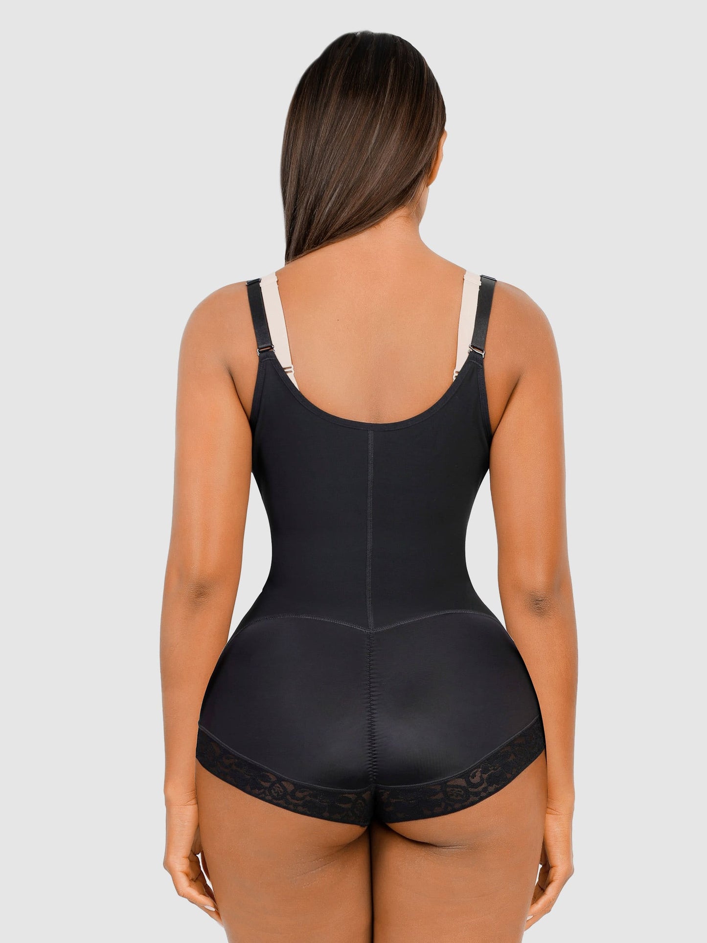 Feelingirl Adjustable U-Plunge Front Zipper Shapewear