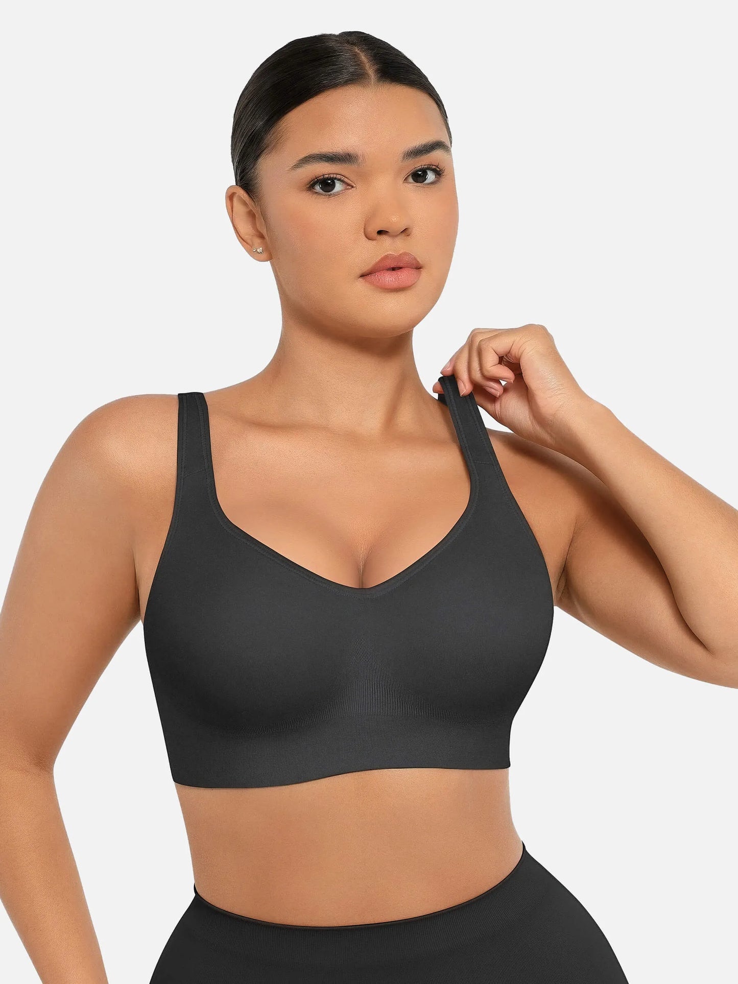 Feelingirl Built-in Soft Cups Full Coverage Wireless Bra