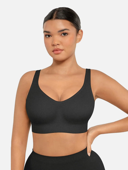 Feelingirl Built-in Soft Cups Full Coverage Wireless Bra
