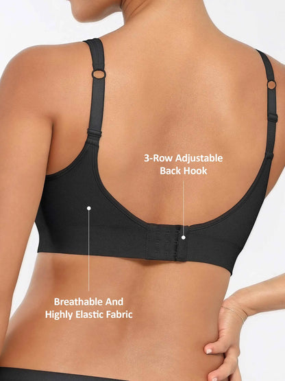 Feelingirl Built-in Soft Cups Full Coverage Wireless Bra