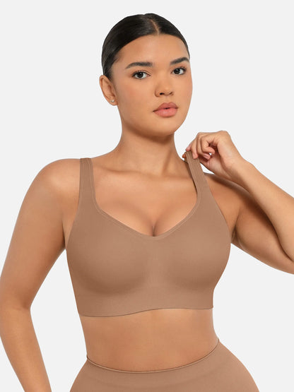 Feelingirl Built-in Soft Cups Full Coverage Wireless Bra