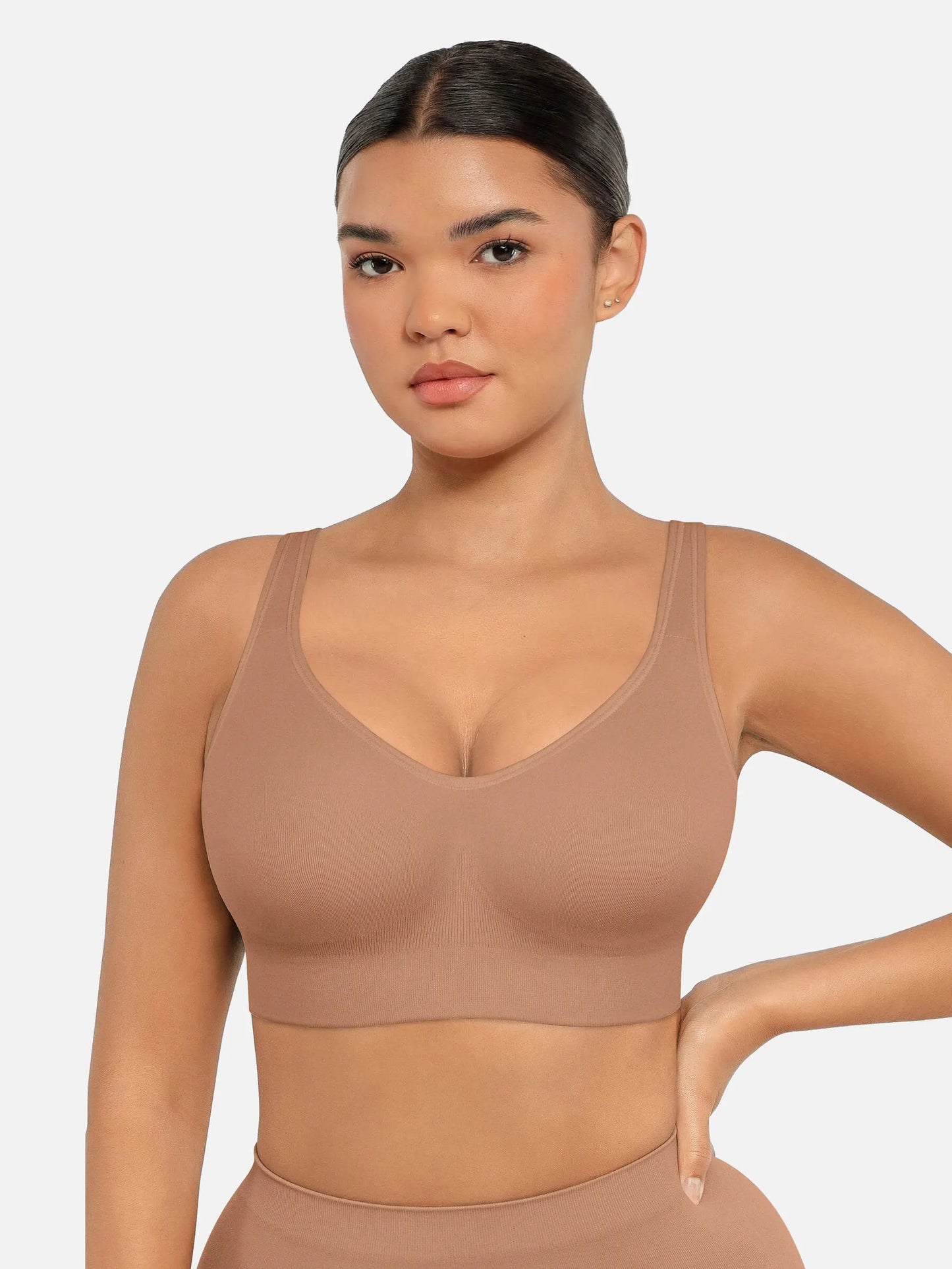 Feelingirl Built-in Soft Cups Full Coverage Wireless Bra