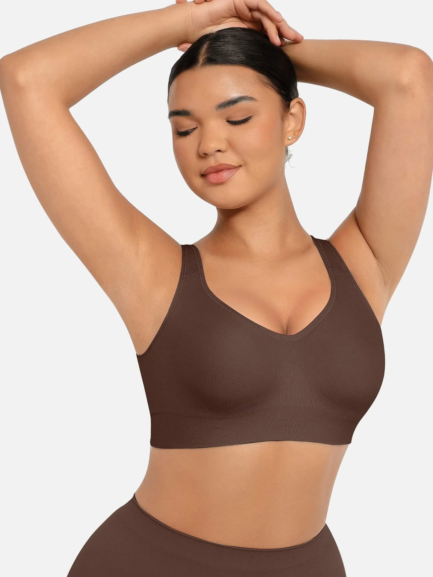 Feelingirl Built-in Soft Cups Full Coverage Wireless Bra