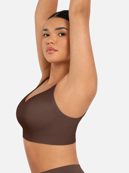 Feelingirl Built-in Soft Cups Full Coverage Wireless Bra
