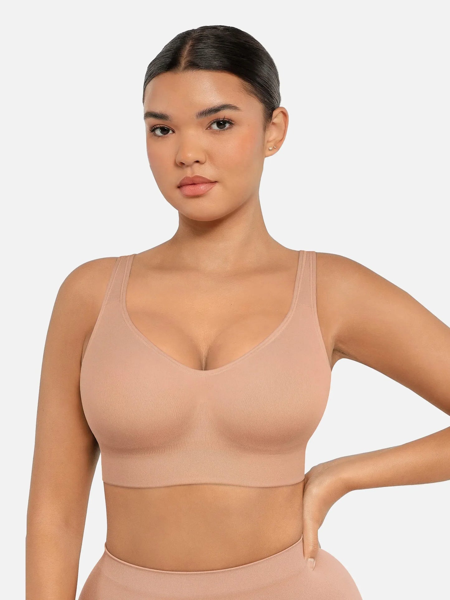 Feelingirl Built-in Soft Cups Full Coverage Wireless Bra