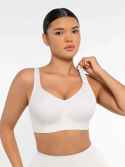 Feelingirl Built-in Soft Cups Full Coverage Wireless Bra