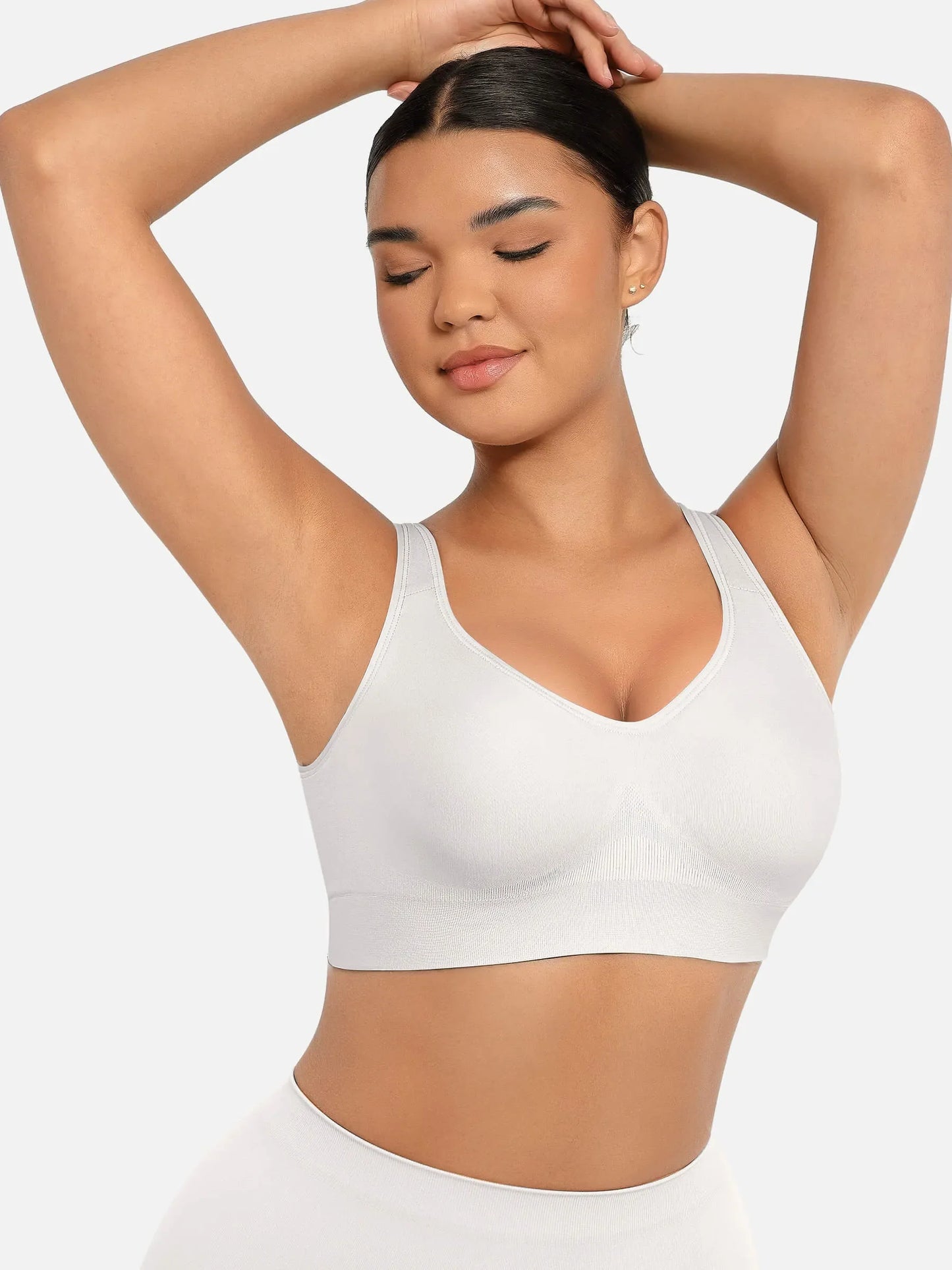 Feelingirl Built-in Soft Cups Full Coverage Wireless Bra