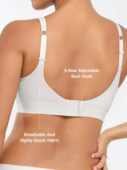 Feelingirl Built-in Soft Cups Full Coverage Wireless Bra