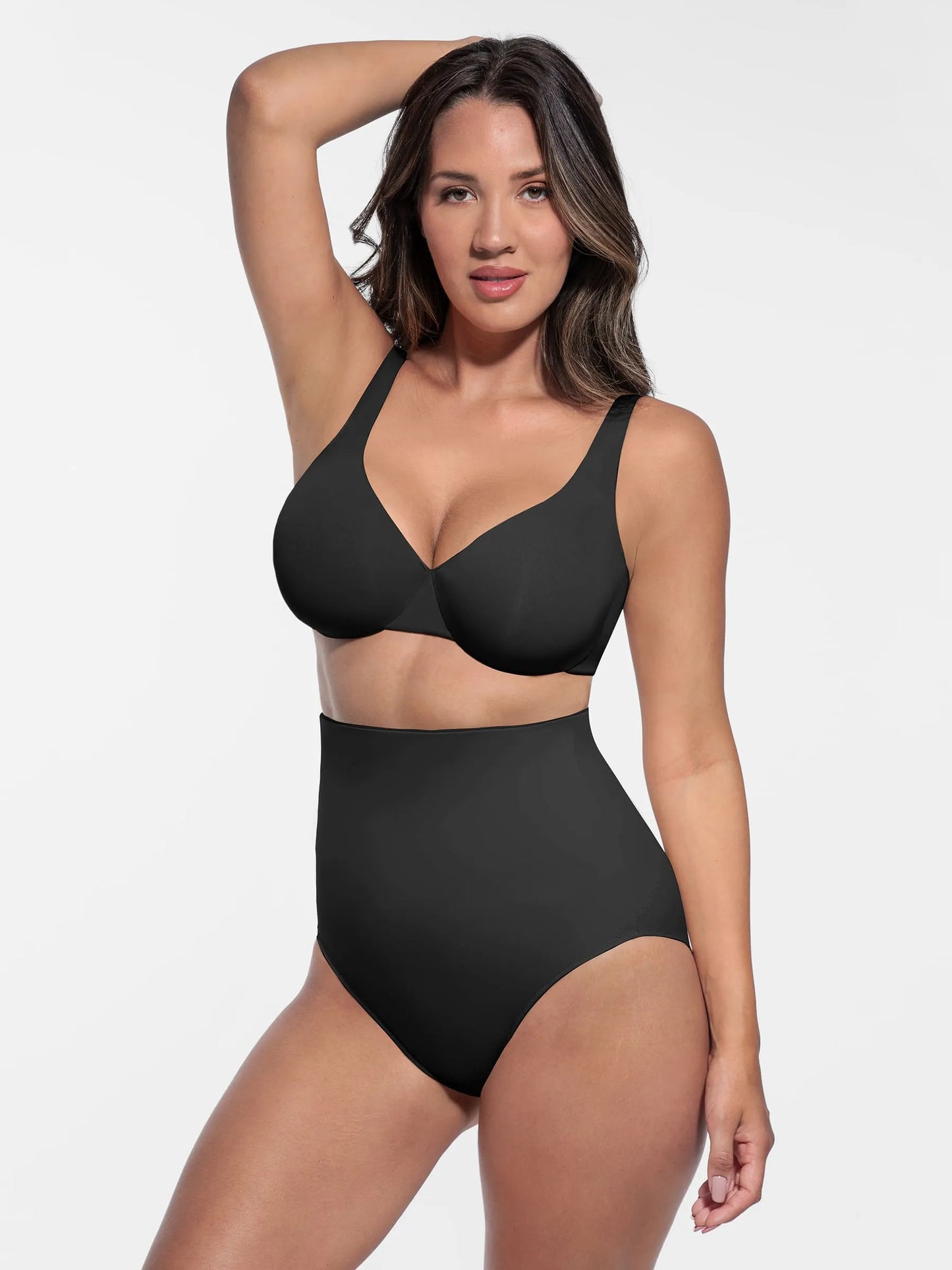 Feelingirl Built-in Elastic Mid-Waist Shaping Panties