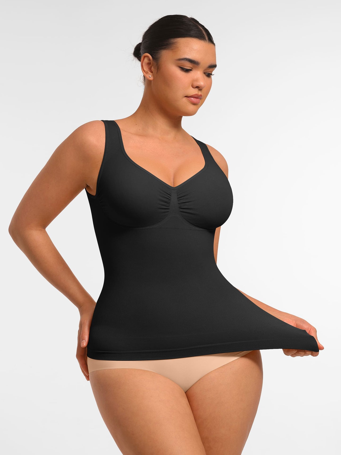 Feelingirl Bust Support Waist and Abdomen Control Shape  Wide Straps Tank Top