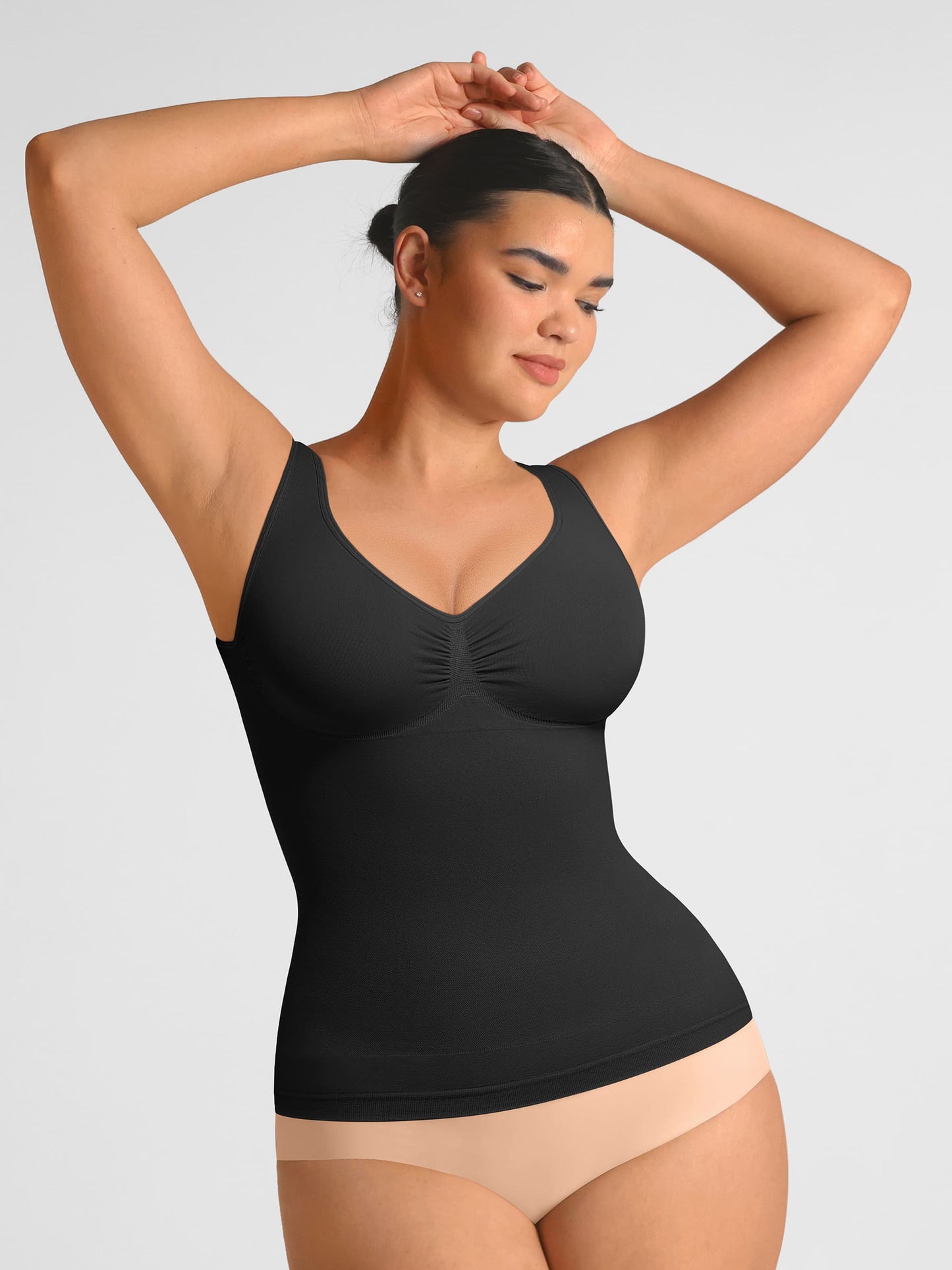 Feelingirl Bust Support Waist and Abdomen Control Shape  Wide Straps Tank Top