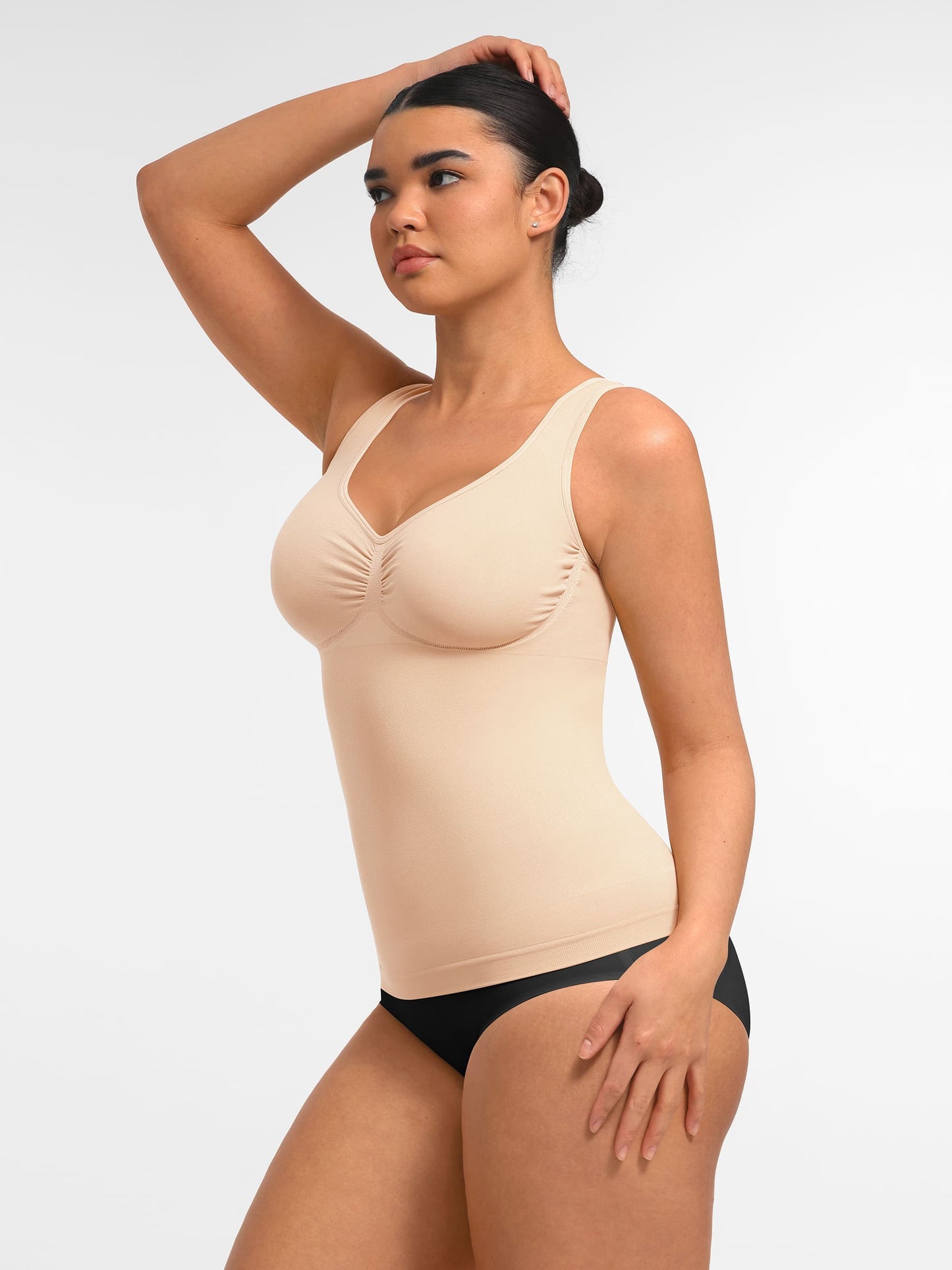 Feelingirl Bust Support Waist and Abdomen Control Shape  Wide Straps Tank Top