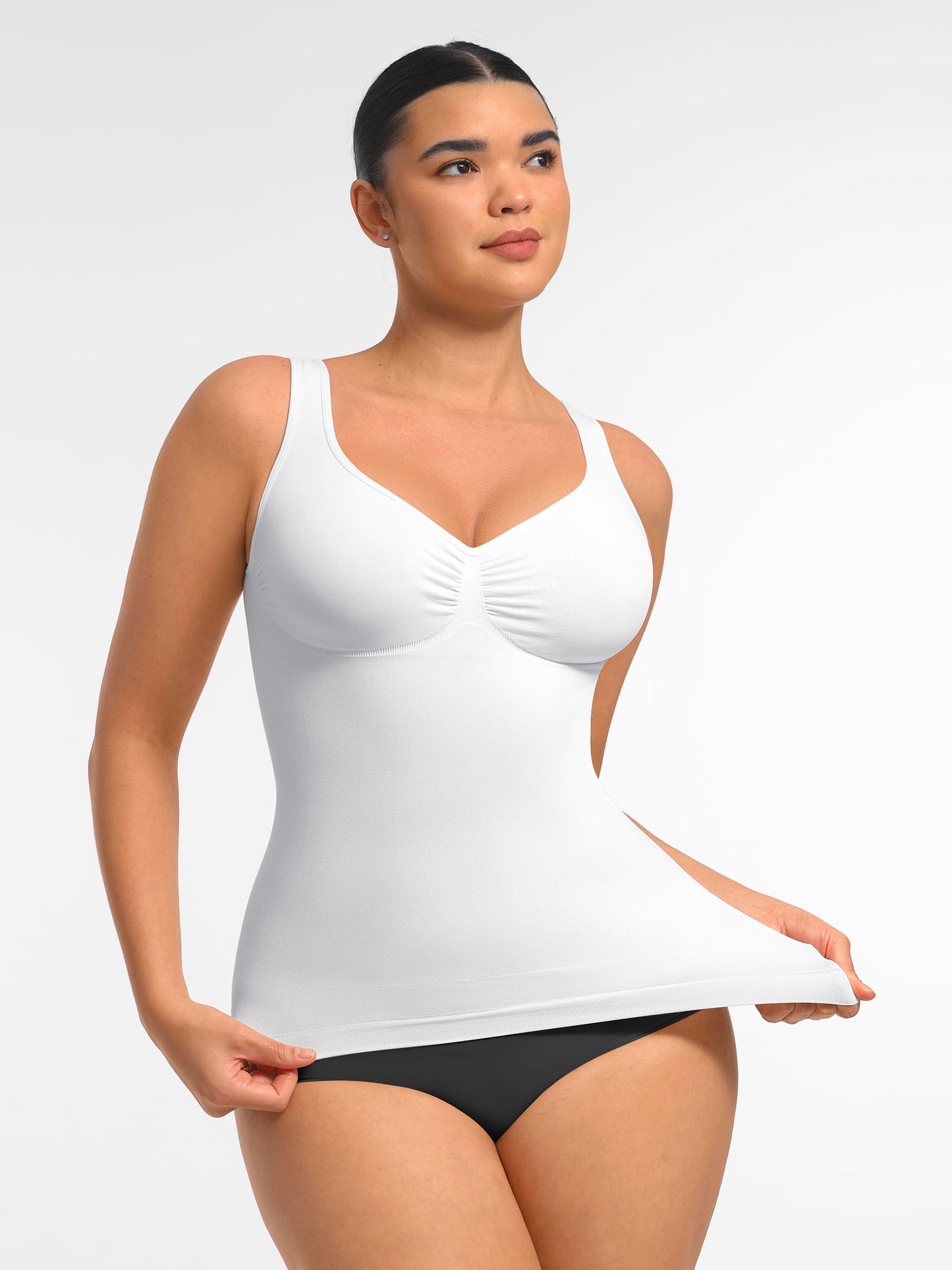 Feelingirl Bust Support Waist and Abdomen Control Shape  Wide Straps Tank Top