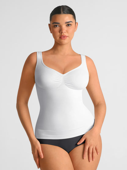 Feelingirl Bust Support Waist and Abdomen Control Shape  Wide Straps Tank Top