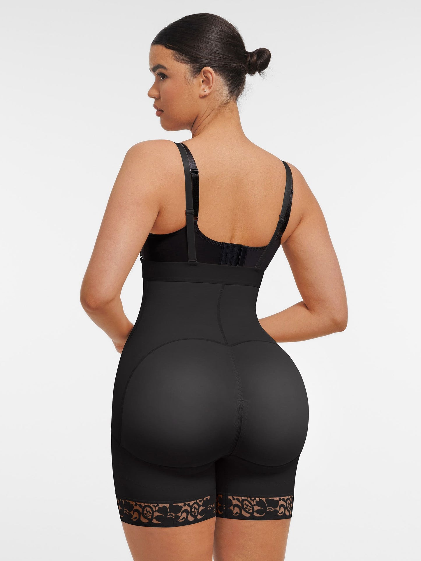 Feelingirl Butt Lifting Body Shaper with Zip Crotch Smooth Tummy Control
