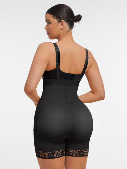 Feelingirl Butt Lifting Body Shaper with Zip Crotch Smooth Tummy Control