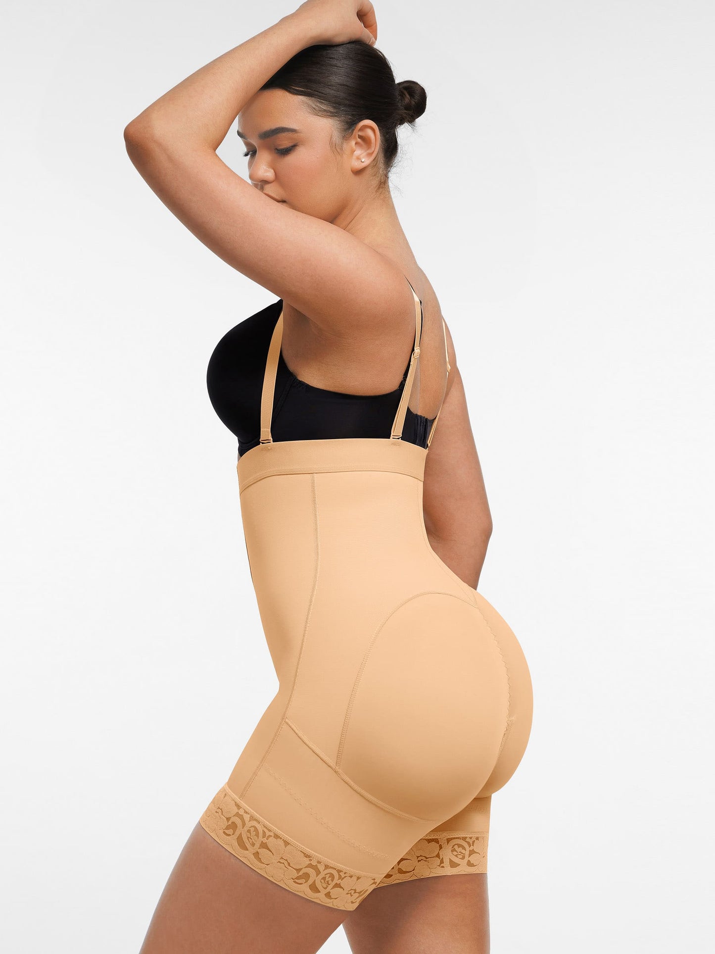 Feelingirl Butt Lifting Body Shaper with Zip Crotch Smooth Tummy Control