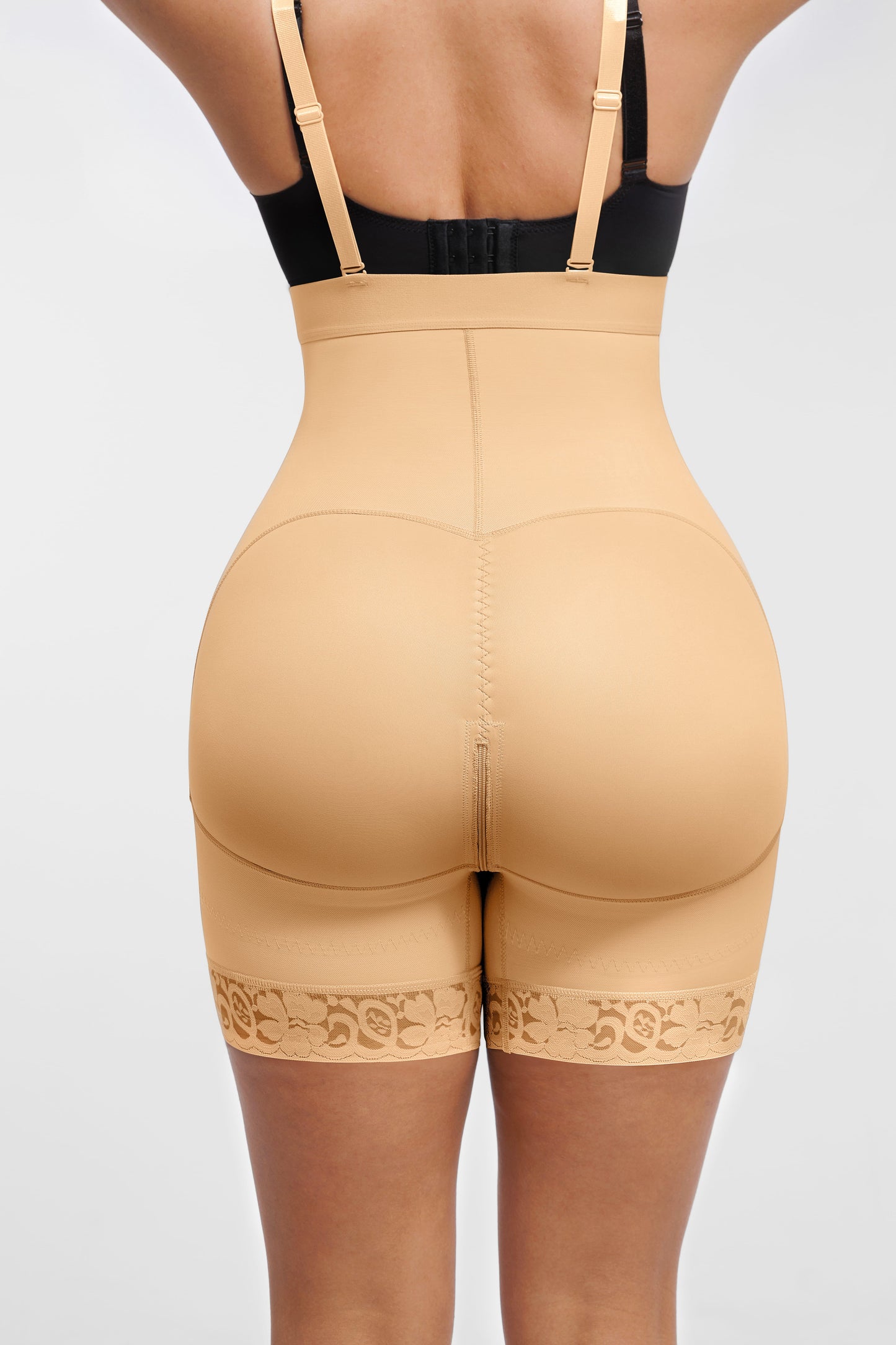 Feelingirl Butt Lifting Body Shaper with Zip Crotch Smooth Tummy Control