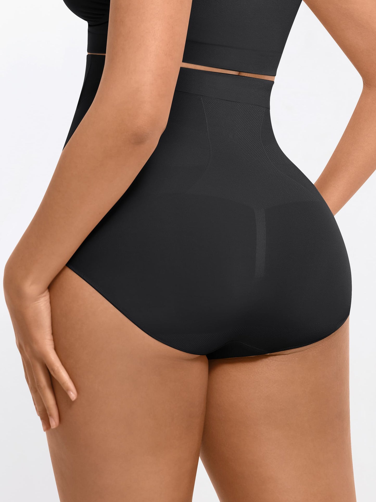 Feelingirl High-Waisted Tummy Control Seamless Shapewear Briefs