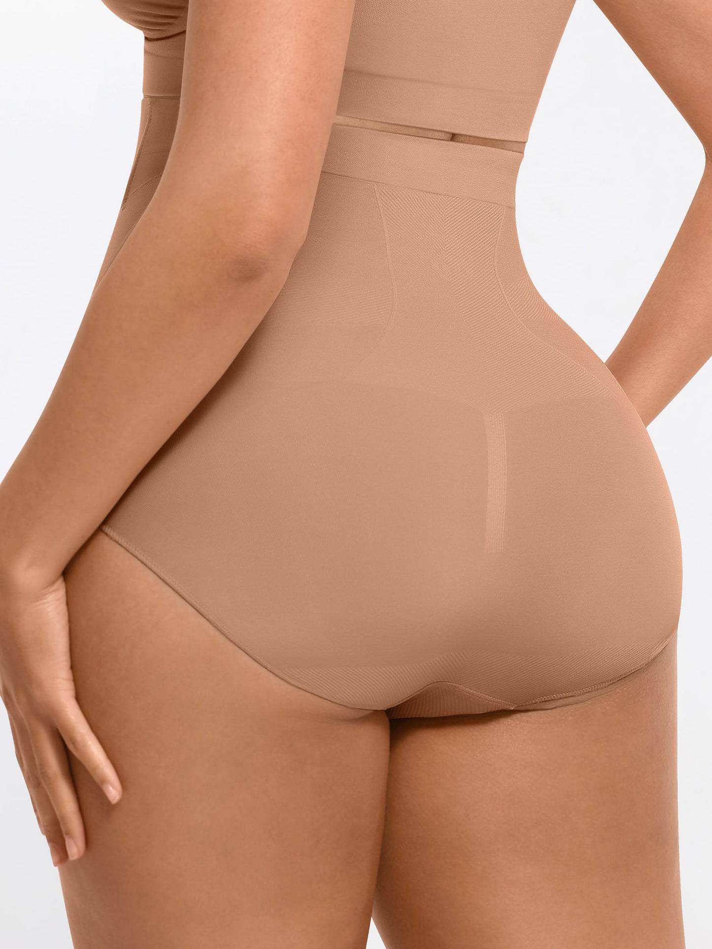 Feelingirl High-Waisted Tummy Control Seamless Shapewear Briefs