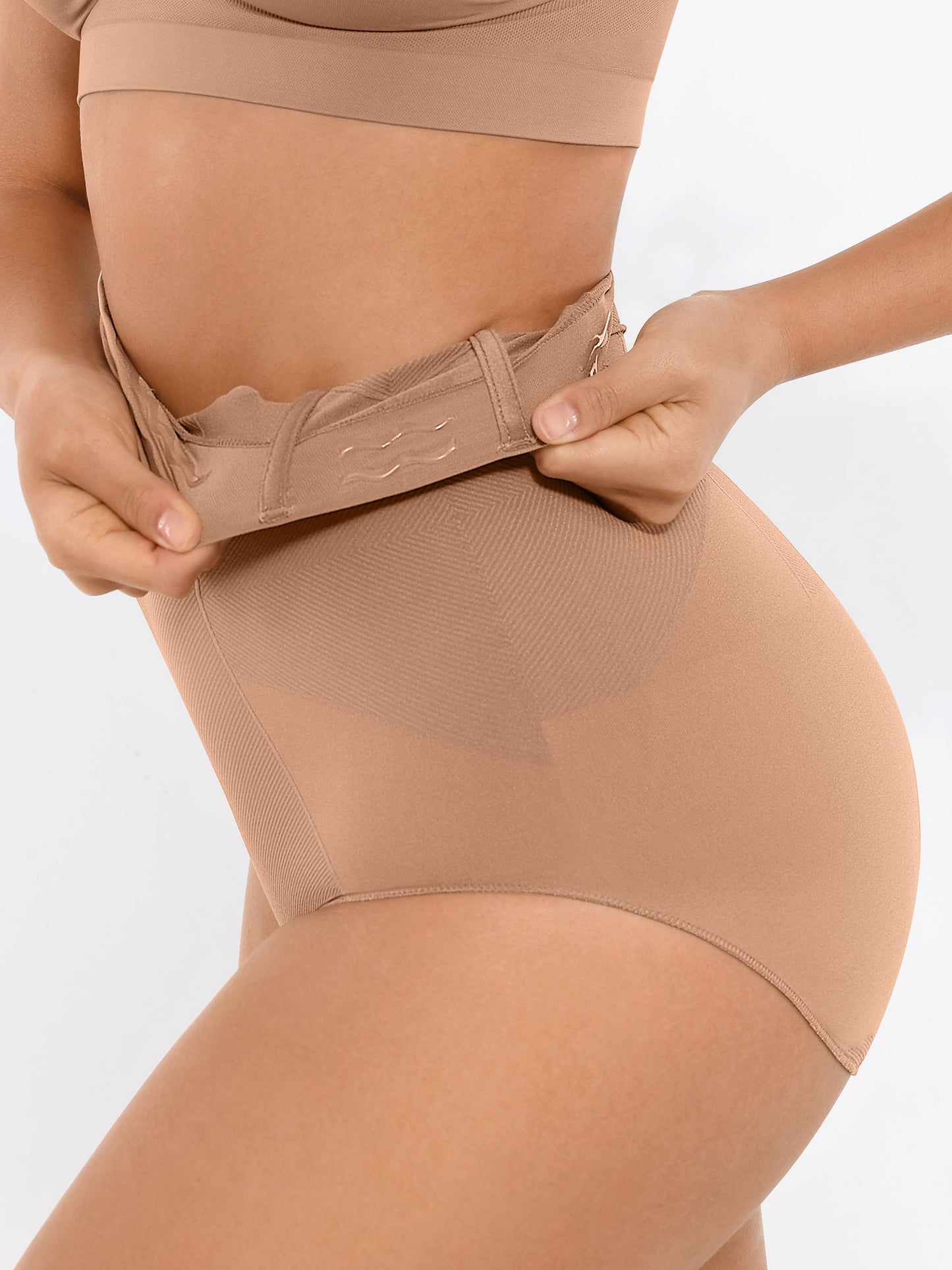 Feelingirl High-Waisted Tummy Control Seamless Shapewear Briefs