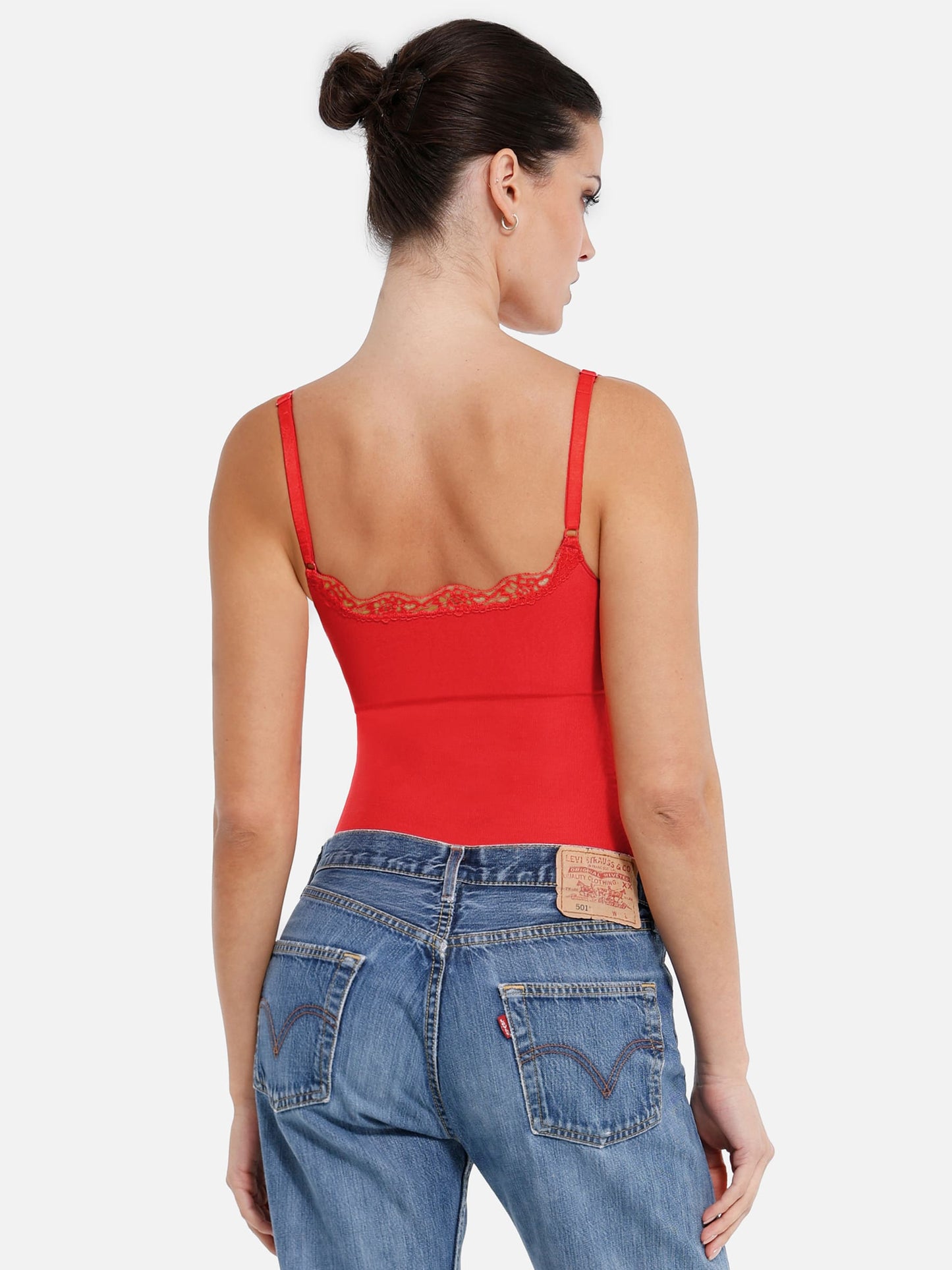 Feelingirl Lace Tight-Fit Seamless Thong Shapewear Bodysuit