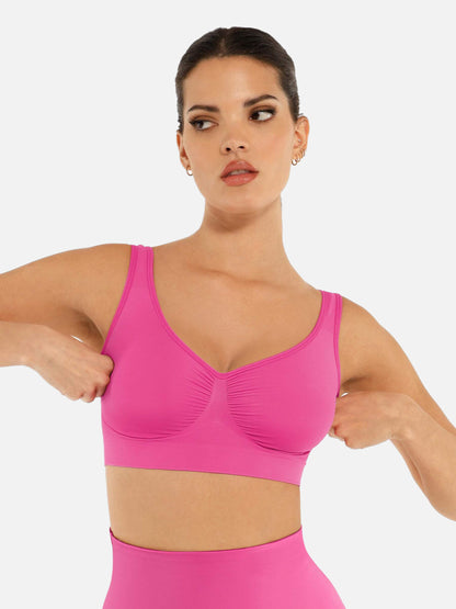 Feelingirl No Underwire Wide Straps Everyday Bra