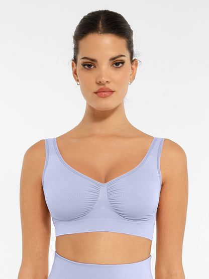 Feelingirl No Underwire Wide Straps Everyday Bra