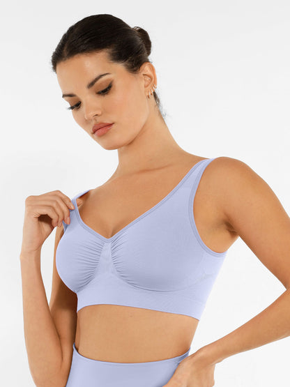 Feelingirl No Underwire Wide Straps Everyday Bra