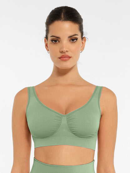 Feelingirl No Underwire Wide Straps Everyday Bra