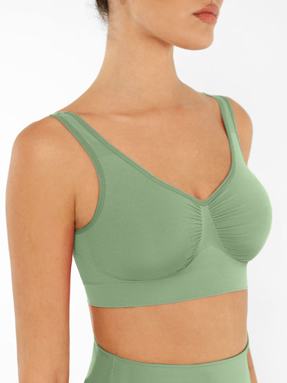 Feelingirl No Underwire Wide Straps Everyday Bra