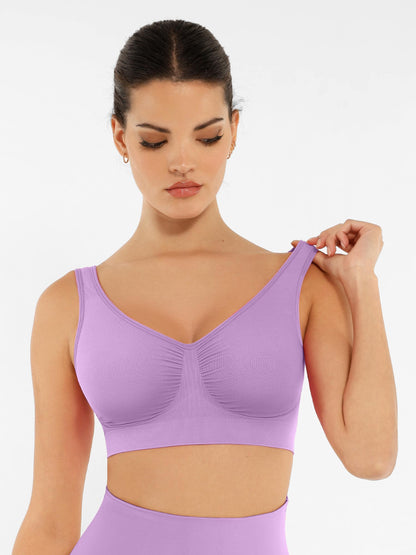 Feelingirl No Underwire Wide Straps Everyday Bra