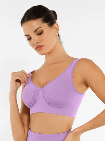 Feelingirl No Underwire Wide Straps Everyday Bra