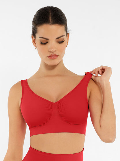 Feelingirl No Underwire Wide Straps Everyday Bra