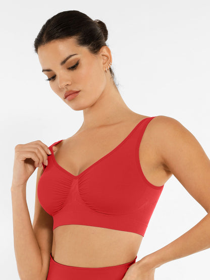 Feelingirl No Underwire Wide Straps Everyday Bra