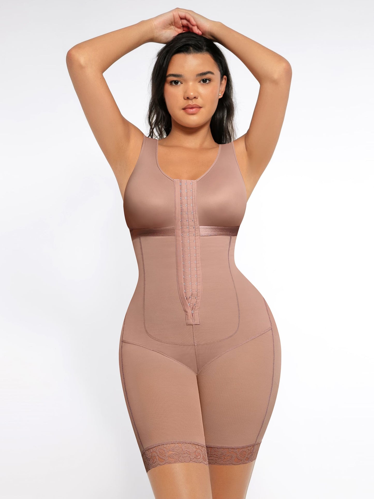 Feelingirl Post-Surgery Full Body Shaper with Tummy Control Open Bust and Butt Lift